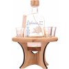 Debowa Oak Vodka Dubový stolček 40% 0,7 l (darčekové balenie 4 poháre)