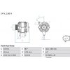 BOSCH Alternátor 0986081400