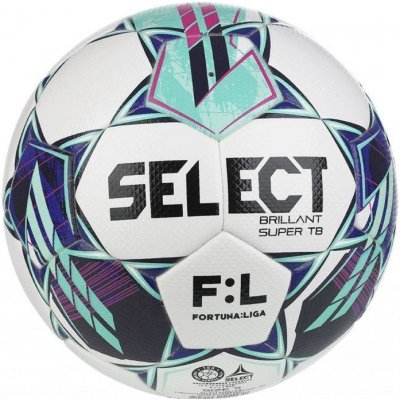 Futbalová lopta Select FB Brillant Super TB SK Fortuna Liga 2023/24 WHITE GREEN 1164 VEL.5