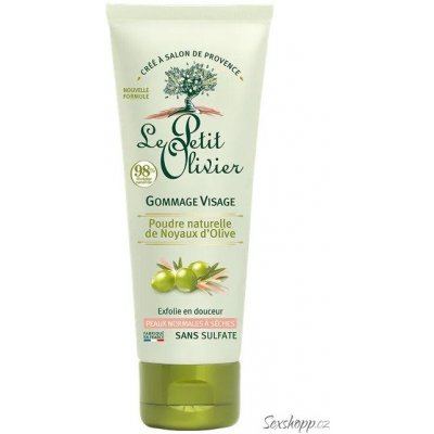 Peeling obličeje Le Petit Olivier Olive Pit Powder – olivy, 75 ml