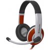 Defender Warhead G-120, herné slúchadlá s mikrofónom, ovládanie hlasitosti, bielo-červená, 2x 3.5 mm jack 64098