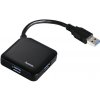 HAMA 12190 USB 3.0 Hub 1:4, čierny