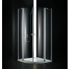 AQUATEK GLASS S6 90cm sprchový kút štvrťkruhový, profil chróm - sklo frost (63)
