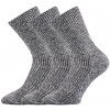 Boma Říp ponožky zimné s voľným lemom šedá melé