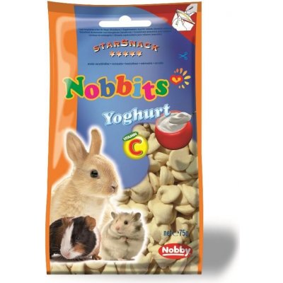 Nobby StarSnack Nobbits maškrty pre hlodavce jogurtové 75 g