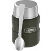 Thermos Style Termoska na jedlo so skladacou lyžicou a šálkou - vojenská zelená, 470 ml