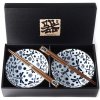 Made In Japan Set misiek Blue Dragonfly s paličkami 400 ml 2 ks