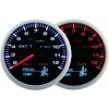 Budík DEPO 4v1 60mm Black – Teplota výfukových plynov + Tlak oleja + Teplota oleja + Voltmeter