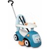 Odrážadlo rozšíriteľné Maestro Ride-On Blue 3in1 Smoby s 3 zvukmi a vodiaca tyč s ohrádkou - magické oči od 6 mes