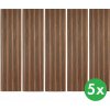Drevený akustický panel, 2400 x 600 mm, B2BP010, balenie 5 ks, zlatý teak