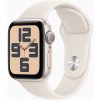 Apple Watch SE 2024 GPS 44mm, hviezdne biely športový remienok, M/L MXEV3QC/A