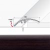 EFFECTOR Prechodová lišta A65 Heban Africký 93 cm