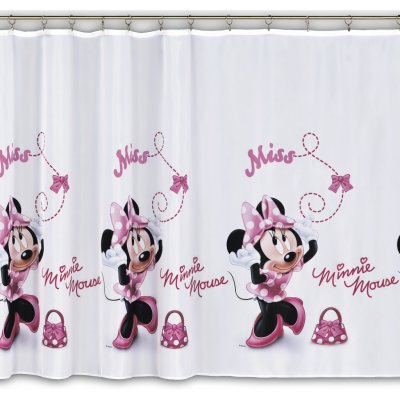 Záclona - voál Minnie Mouse - ružová, 155 cm/šírka 100 cm, 1 ks od 7 € -  Heureka.sk