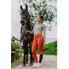 EQUITHÉME Legíny jazdecké Brigitte Equithème, s gripom, dámske, orange Veľkosť: 38