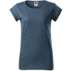 MALFINI Dámske tričko Fusion - Tmavý denim melír | XS