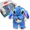 Plyšový macko Šumiš Stitch, priedušný, 4 funkcie, upokojovač, svieti, hrá, šumí