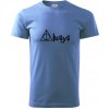 Harry - Always - Klasické pánske tričko vyššej gramáže - 2XL ( Svetlomodrá )