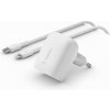 Belkin Boost Charge USB-C Wall Charger 20W + 1m USB-C/Lightning kábel - White WCA006vf1MWH-B5