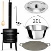 Perfect Home PL-Set-76 Kotlíková súprava 20L, 6ks – kotlina/kotlík/pokrievka/varecha/naberačka/platňa
