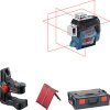 Líniový laser Bosch GLL 3-80 C + BM 1 + akumulátor, L-Boxx - 0601063R02