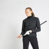 INESIS Dámsky golfový pulóver do chladného počasia čierny