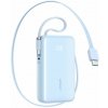 Joyroom Powerbanka JR-PR2L 10000mAh 35W s vestavěným zatahovacím kabelem USB-C a kabelem USB-C s poutkem - modrá