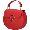 Mondo Italia Dámska kožená kabelka MI79 červená Červená