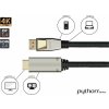 Kábel PYTHON Nylong kábel Python DisplayPort 1.4 a HDMI 2.0. čierna 1m