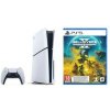 Set výrobkov Sony Herní konzole Sony PlayStation 5 (typ modelu - slim) - bílá + Hra Sony PlayStation 5 Helldivers II