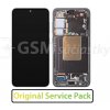 LCD Displej + Dotykové sklo + Rám Samsung Galaxy S24 - originál Farba: Čierna