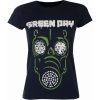 Tričko metal ROCK OFF Green Day Green Mask Čierna