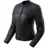 Kožená motocyklová bunda REBELHORN HUNTER II LADY BLACK čierna DARČEKY