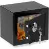 Sejf Anytech na kľúč, čierny, na peniaze, zbrane, kľúče, nástenný