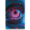 Vymalujsisam.sk Maľovanie podľa čísiel - Oko s fialovým nádychom Veľkosť: 40x60cm, Rám: Na kartónovej doske