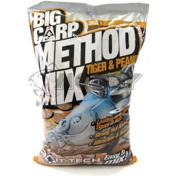 Bait-Tech Krmítková zmes Big Carp Method Mix Tiger & Peanut 2kg od