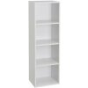 Biela knižnica 30x106x24 cm Cube – Casa Selección