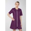 Dámske zdravotnícke šaty na zips M-173C, slivková (Zdravotnícke oblečenie)