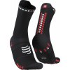 Compressport Pro Racing Socks v4.0 Run High Black/Red T1 Bežecké ponožky