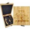 Sablio Darčeková sada na víno Moja babička je najlepšia: 147×168×49 mm