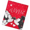 Carbotex · Coral fleece deka Mickey & Minnie Mouse - motív Love - 130 x 160 cm