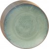 Orion Súprava keramických plytkých tanierov Glaze zelená 27 cm, 6 ks