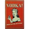 Ceduľa Vodka 30cm x 20cm Plechová tabuľa