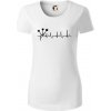 EKG šípky - Dámske tričko z organickej bavlny Origin (GOTS) - XL ( Biela )