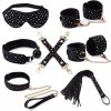 Sada Stary Nights 7-dielna Bondage Kit Čierna Stary PU Liebe Seele