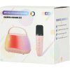Karaoke set Bluetooth reproduktor LED RGB + 2 mikrofóny USB