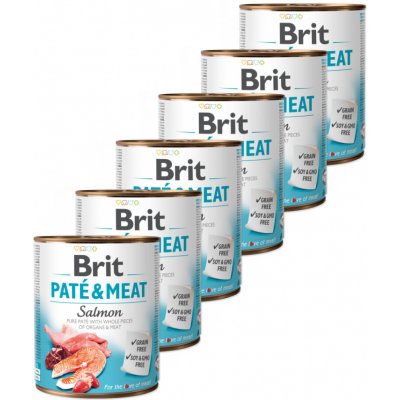 Brit Paté & Meat Salmon 6 x 800 g