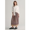 SUKŇA GANT MONOGRAM PRINT PLEATED SKIRT PANSY PURPLE
