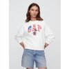 Oversize mikina Gap & Disney Americana Biela XXS Biela Biela