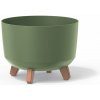 Kvetináč GRACIA 33,9 cm - farba: zemito zelená (Prosperplast DGRL350-5615C)