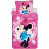 Jerry Fabrics Posteľná bielizeň z mikrovlákna 140x200 + 70x90 cm - Mickey a Minnie 